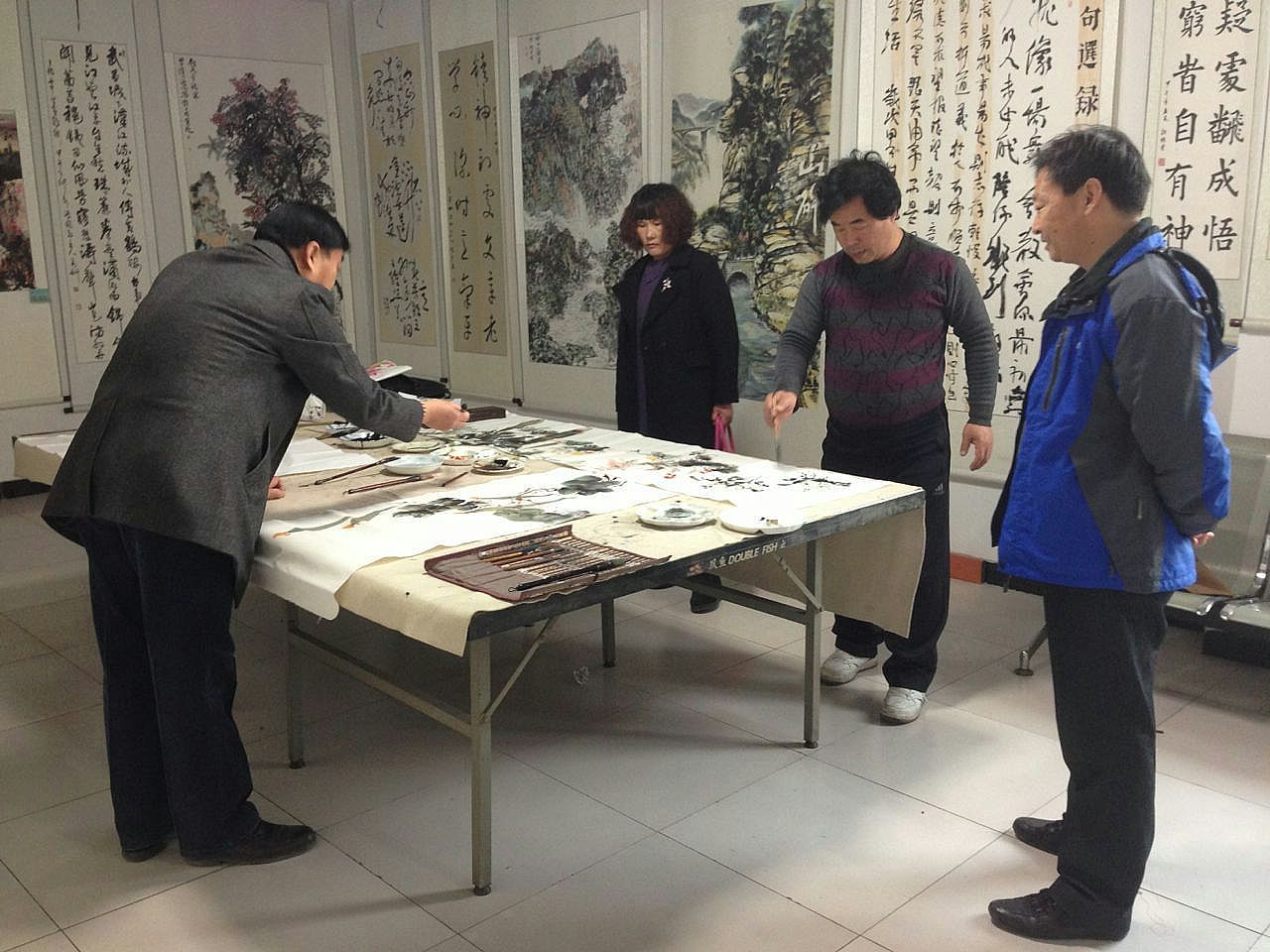 書畫交流開啟冬季模式