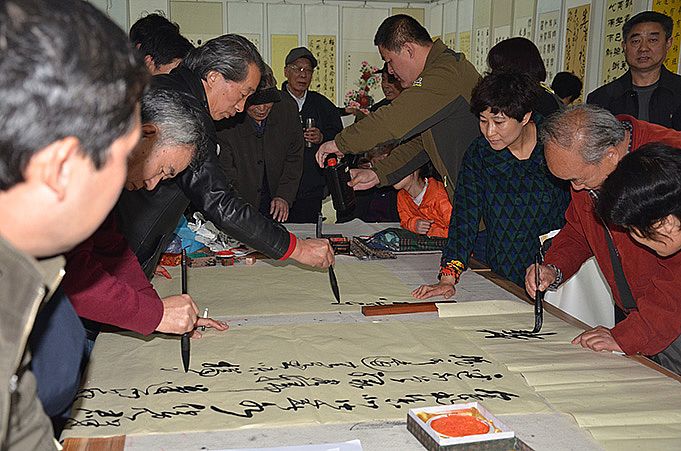 潤(rùn)豐書畫院與寧晉書法家協(xié)會(huì)書畫聯(lián)展精彩圖片